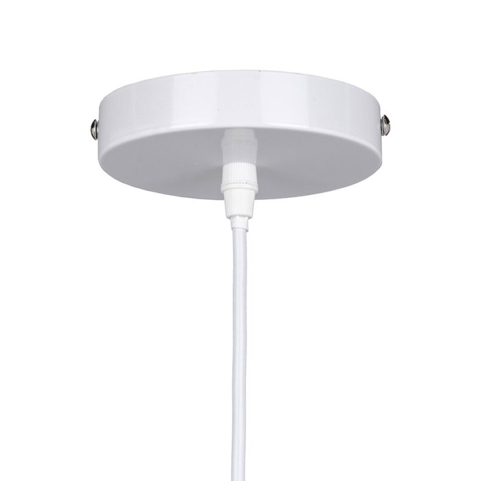 Ixia Lámpara de Techo Blanco Rozado 100% Fibra Natural 43 x 43 x 52 cm Ixia Lámpara de Techo Blanco Rozado 100% Fibra Natural 43 x 43 x 52 cm