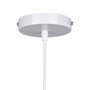 Ixia Lámpara de Techo Blanco Rozado 100% Fibra Natural 43 x 43 x 52 cm