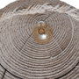 Ixia Lámpara de Techo Blanco Rozado 100% Fibra Natural 43 x 43 x 52 cm