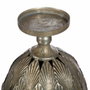 Ixia Portavelas Plata Envejecida Metal 15,50 x 15,50 x 28 cm