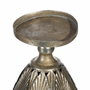 Ixia Portavelas Plata Envejecida Metal 18 X 18 X 35 cm
