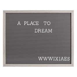 Ixia Mural para Pared Gris en PVC y Madera DM con Letras