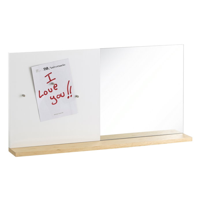 Espejo Memory Blanco Dm-Cristal 50,40 X 7 X 25,40 cm Espejo Memory Blanco Dm-Cristal 50,40 X 7 X 25,40 cm