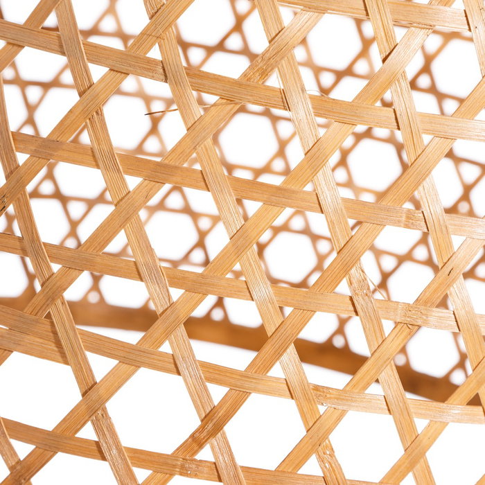 S/2 Lámpara Techo Natural Bambú 42 X 42 X 42 cm