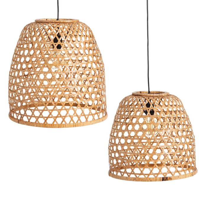 Ixia Lámpara de Techo Natural Bambú 42 x 42 x 42 cm Ixia Lámpara de Techo Natural Bambú 42 x 42 x 42 cm