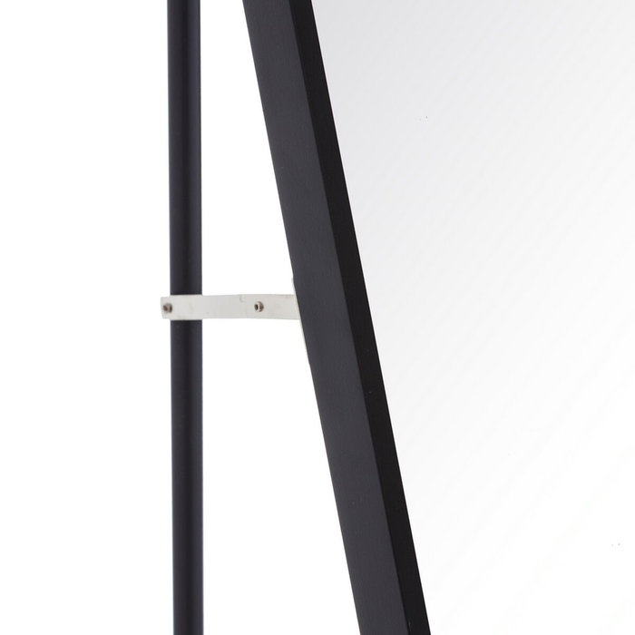 Ixia Espejo de Decoración Negro de Aluminio y Cristal 35 x 2,50 x 151 cm