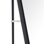 Ixia Espejo de Decoración Negro de Aluminio y Cristal 35 x 2,50 x 151 cm