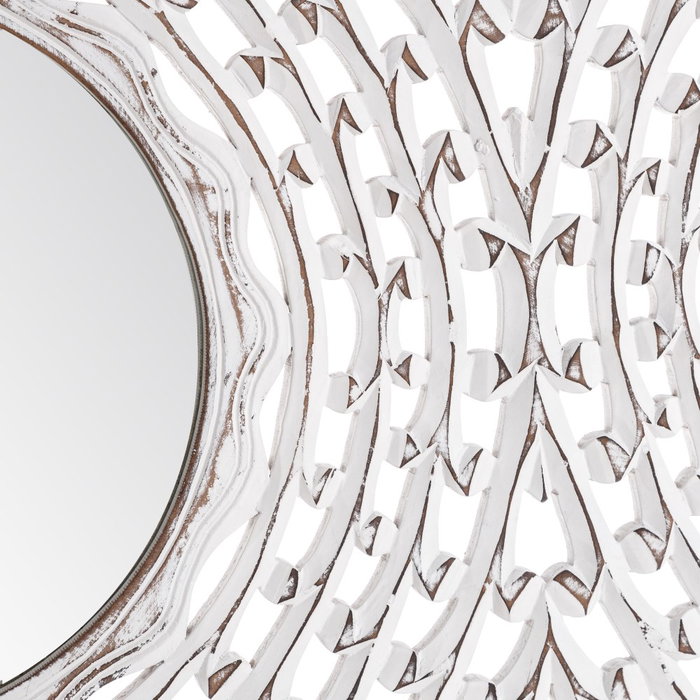 Espejo Blanco Rozado Mdf 90 X 1,50 X 90 cm Espejo Blanco Rozado Mdf 90 X 1,50 X 90 cm