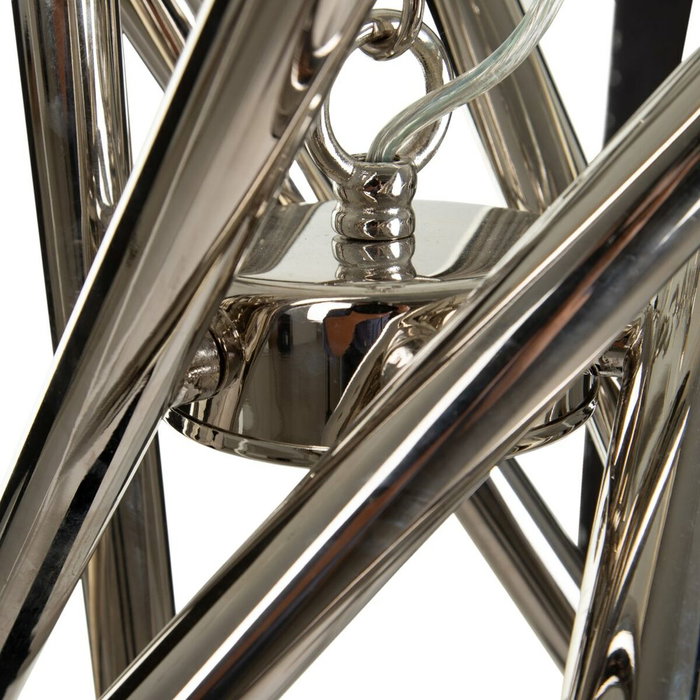 Ixia Lámpara de Techo Plata Metal-Cristal 82 x 82 x 34,30 cm Ixia Lámpara de Techo Plata Metal-Cristal 82 x 82 x 34,30 cm