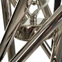 Ixia Lámpara de Techo Plata Metal-Cristal 82 x 82 x 34,30 cm