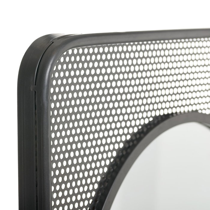 Espejo Estante Negro Metal-Cristal 53 X 14 X 80 cm Espejo Estante Negro Metal-Cristal 53 X 14 X 80 cm