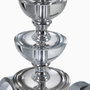 Ixia Lámpara de Techo Plata Metal-Cristal