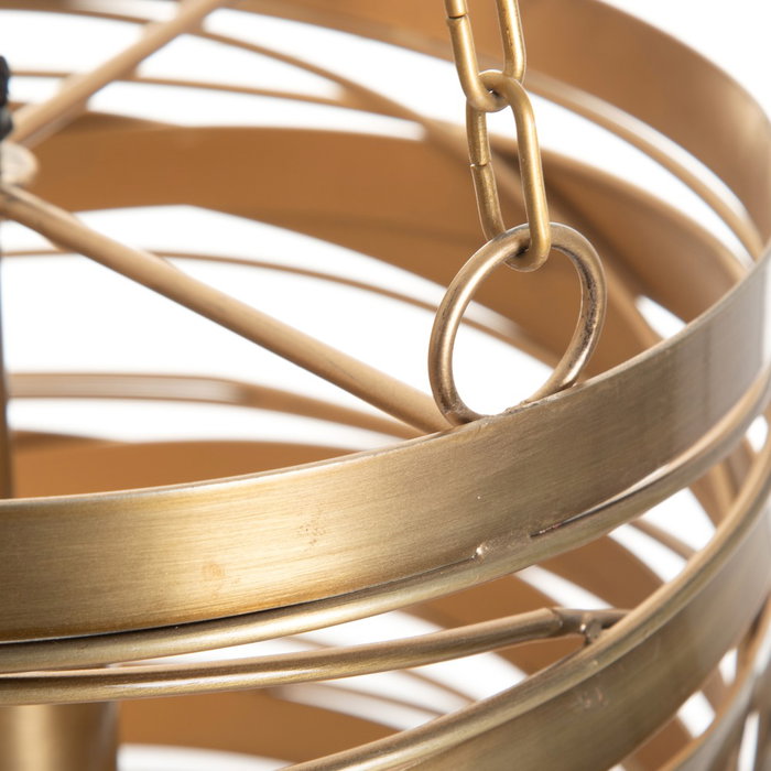 Lámpara Techo Cobre Decoración 26 X 26 X 36 cm