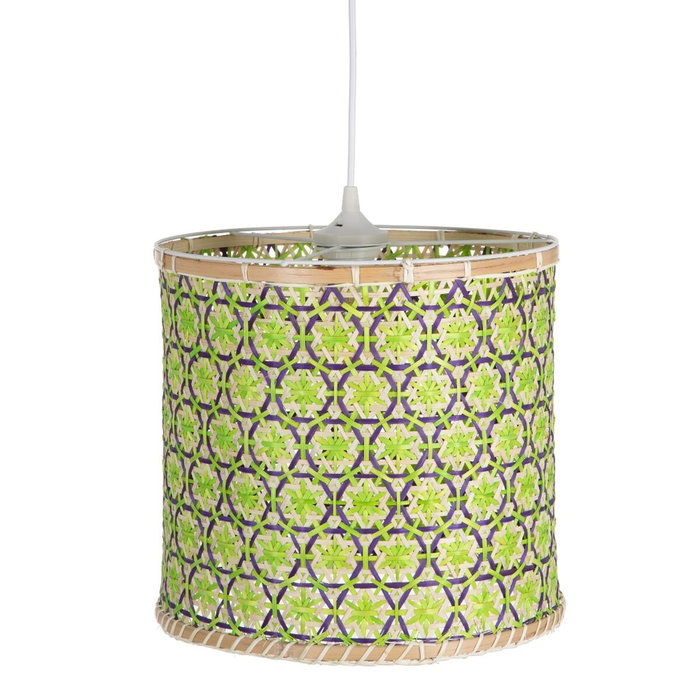 Ixia Lámpara de Techo de Bambú Natural-Verde 32x32x29 cm Ixia Lámpara de Techo de Bambú Natural-Verde 32x32x29 cm