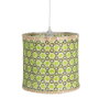 Ixia Lámpara de Techo de Bambú Natural-Verde 32x32x29 cm