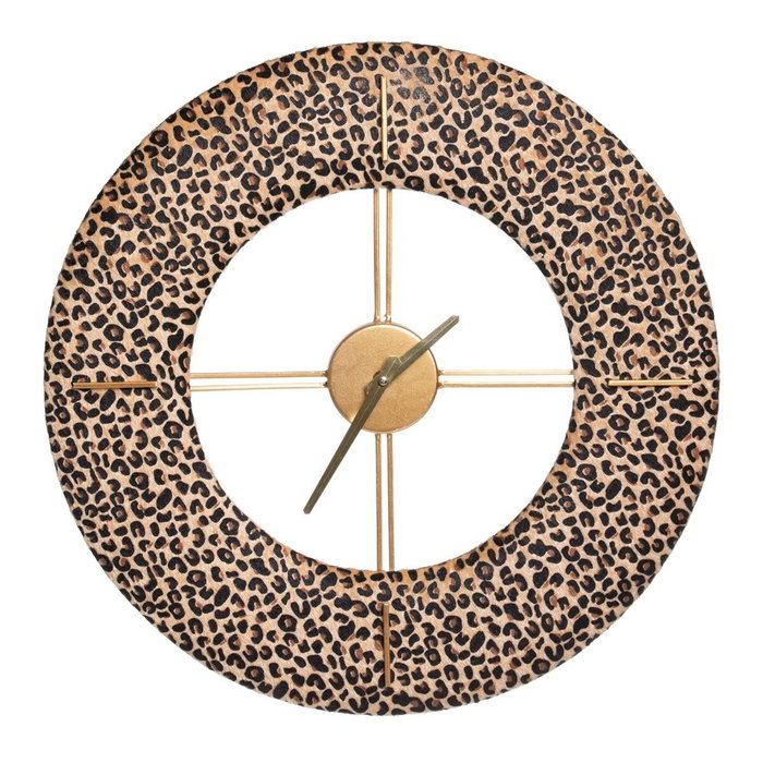 Ixia Reloj Leopardo Tejido-Metal Decoración 48 x 3,50 x 48 cm Ixia Reloj Leopardo Tejido-Metal Decoración 48 x 3,50 x 48 cm