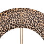 Ixia Reloj Leopardo Tejido-Metal Decoración 48 x 3,50 x 48 cm
