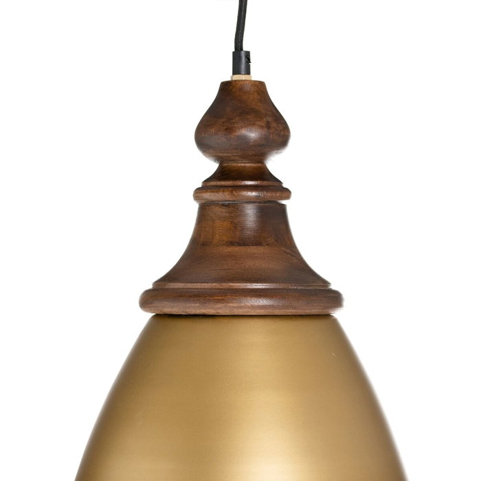 Ixia Lámpara de Techo Oro Madera-Hierro