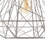 Lámpara Techo Plata Metal Iluminación 35 X 35 X 45 cm