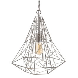 Ixia Lámpara de Techo Plata Metal 35 x 35 x 45 cm