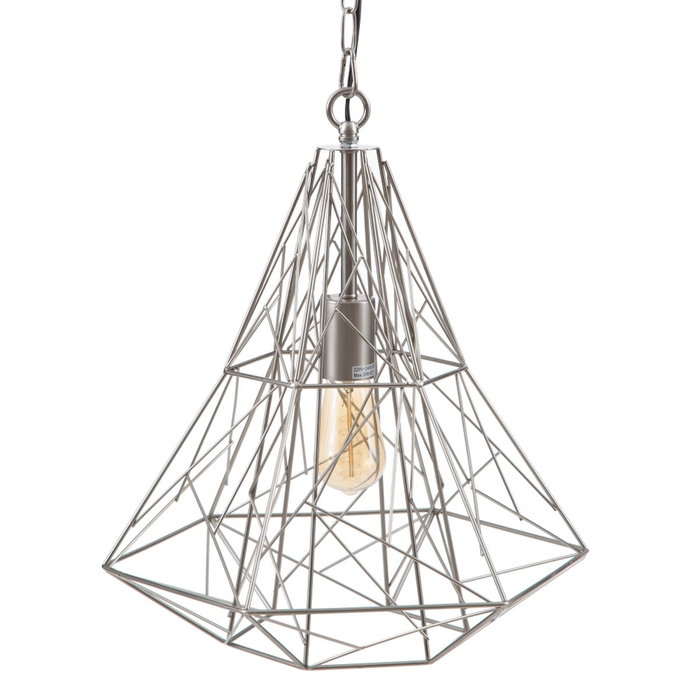 Ixia Lámpara de Techo Plata Metal 35 x 35 x 45 cm Ixia Lámpara de Techo Plata Metal 35 x 35 x 45 cm