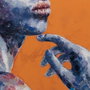 Ixia Pintura Africana sobre Lienzo Decoración 75 x 3,50 x 100 cm