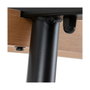 Ixia Mesa de Comedor Negro Metal-Cristal 140 x 80 x 75 cm
