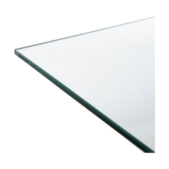 Ixia Mesa de Comedor Negro Metal-Cristal 140 x 80 x 75 cm