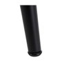 Ixia Mesa de Comedor Negro Metal-Cristal 140 x 80 x 75 cm