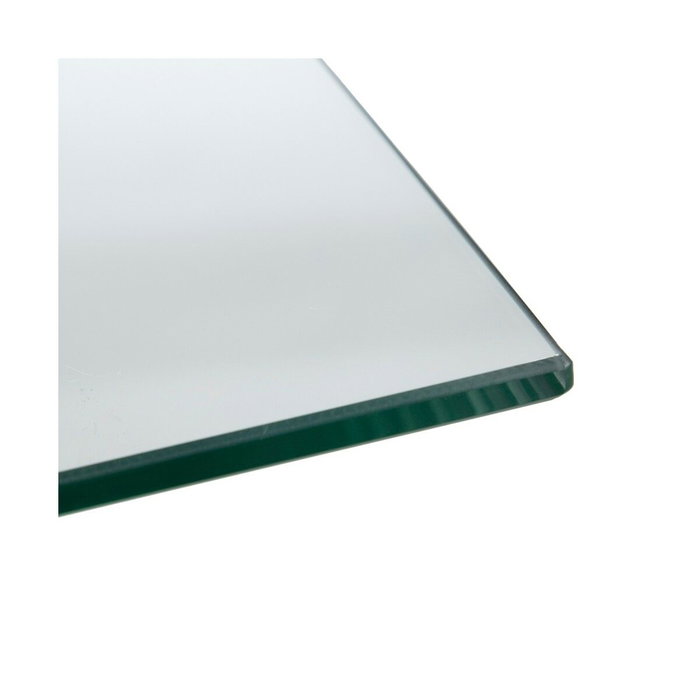 Ixia Mesa de Comedor Negro Metal-Cristal 140 x 80 x 75 cm
