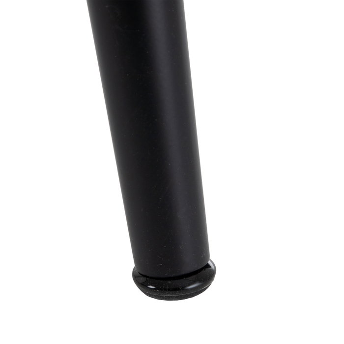 Mesa Comedor Negro Metal-Cristal Salón 140 X 80 X 75 cm