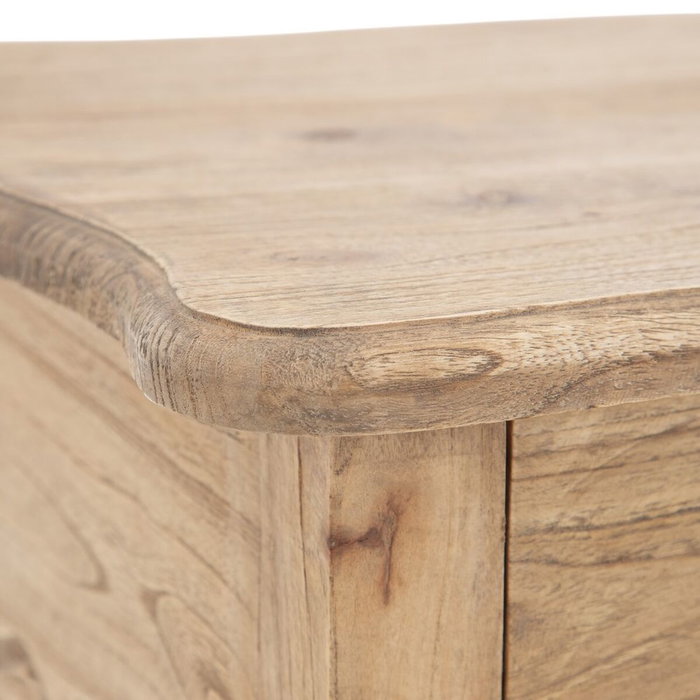 Ixia Mesita de Dormitorio Mindi Madera Natural 58 x 43 x 70 cm