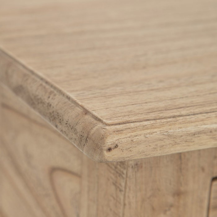 Ixia Mesita Natural Madera Mindi Dormitorio 50 x 32 x 72 cm Ixia Mesita Natural Madera Mindi Dormitorio 50 x 32 x 72 cm