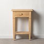 Mesita de Noche Natural madera de mindi 50 x 32 x 72 cm