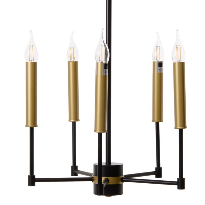 Ixia Lámpara de Techo Oro-Negro Metal