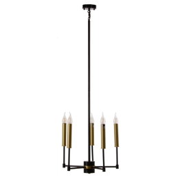Ixia Lámpara de Techo Oro-Negro Metal