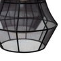 Ixia Lámpara de Techo Negro Tejido-Metal 40 x 40 x 140 cm