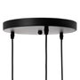 Ixia Lámpara de Techo Negro Tejido-Metal 40 x 40 x 140 cm