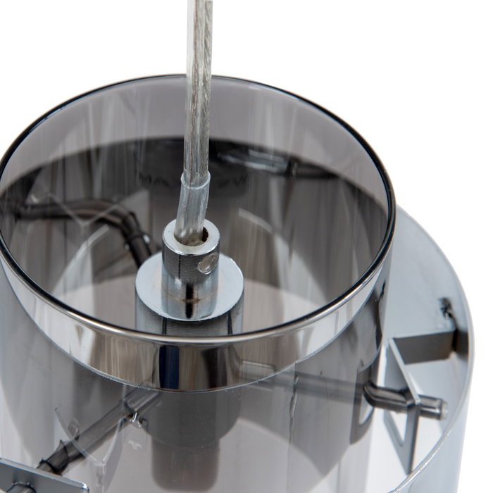 Lámpara Techo Plata Cristal/Metal 13 X 13 X 12 cm