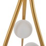 Ixia Lámpara de Techo Oro de Cristal y Metal 22 x 22 x 120 cm