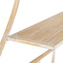 Ixia Estantería Natural-Blanco de Metal 39,50 x 10,50 x 70 cm