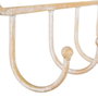 Ixia Estantería Natural-Blanco de Metal 39,50 x 10,50 x 70 cm