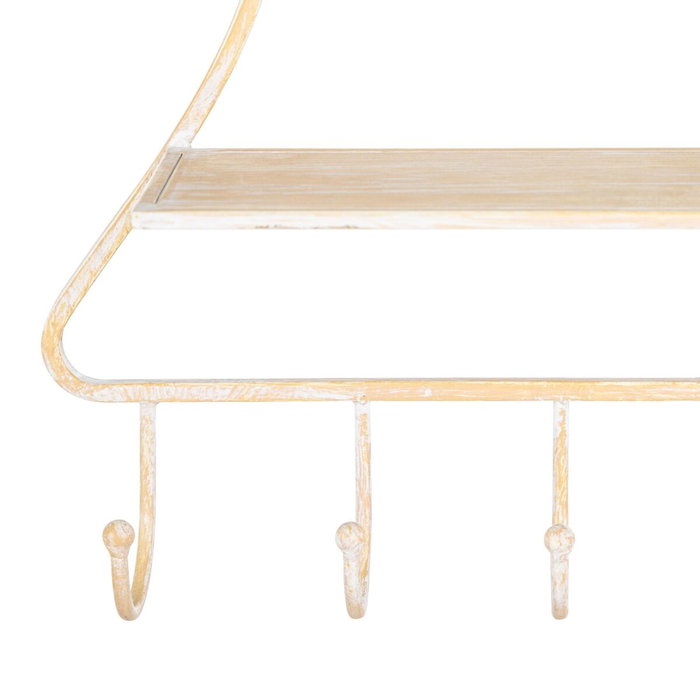 Ixia Estantería Natural-Blanco de Metal 39,50 x 10,50 x 70 cm Ixia Estantería Natural-Blanco de Metal 39,50 x 10,50 x 70 cm