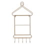 Ixia Estantería Natural-Blanco de Hierro 43 x 13 x 84 cm