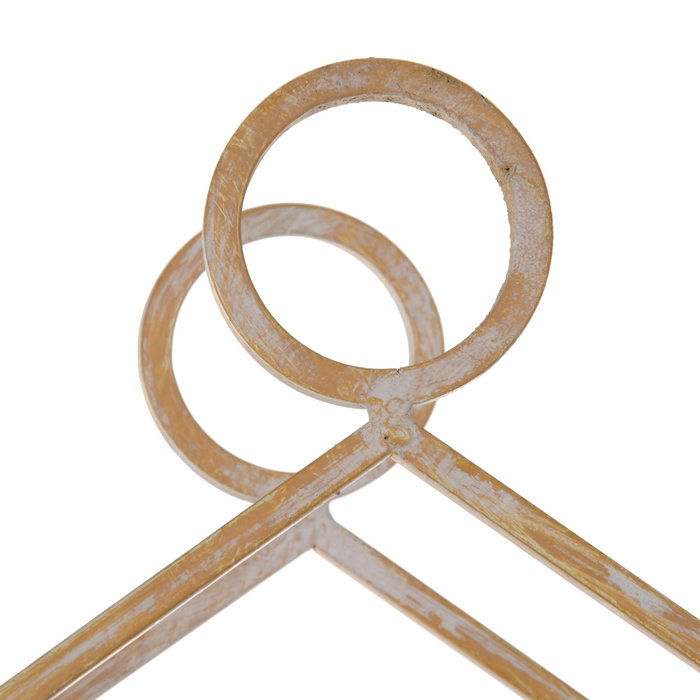 Estantería Natural-Blanco Metal 43 X 13 X 84 cm