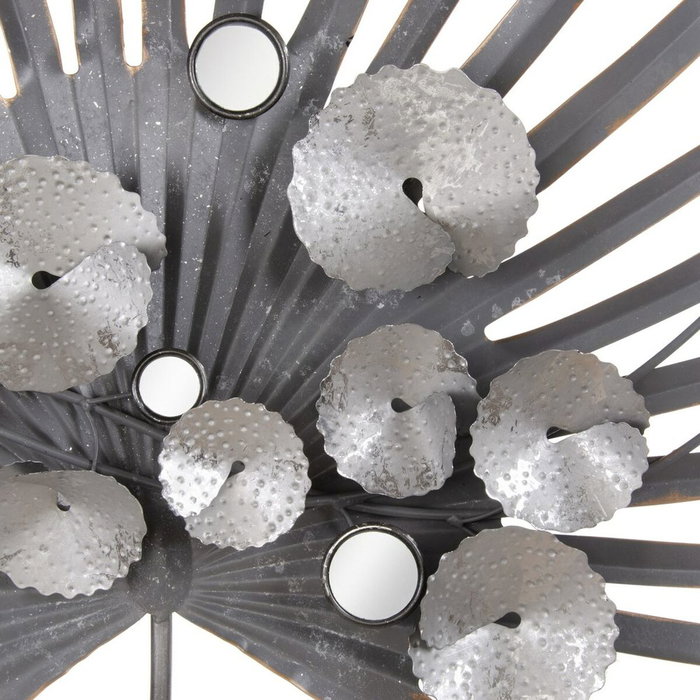 Ixia Mural de Pared Plata Metal Decoración 94 x 10 x 116,50 cm Ixia Mural de Pared Plata Metal Decoración 94 x 10 x 116,50 cm