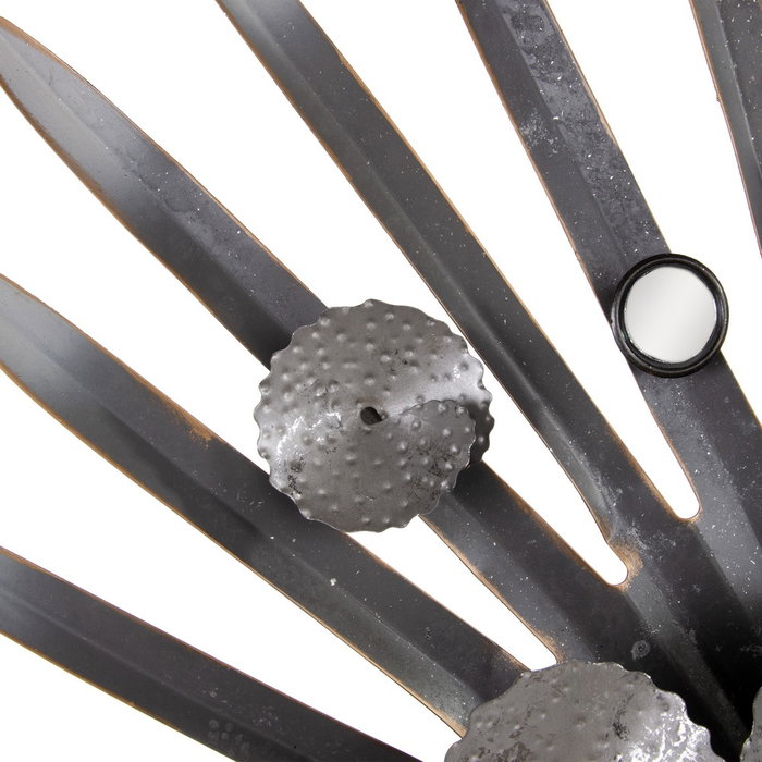 Mural Pared Plata Metal Decoración 94 X 10 X 116,50 cm