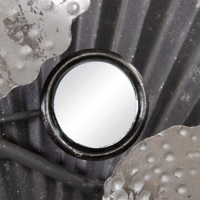 Mural Pared Plata Metal Decoración 94 X 10 X 116,50 cm