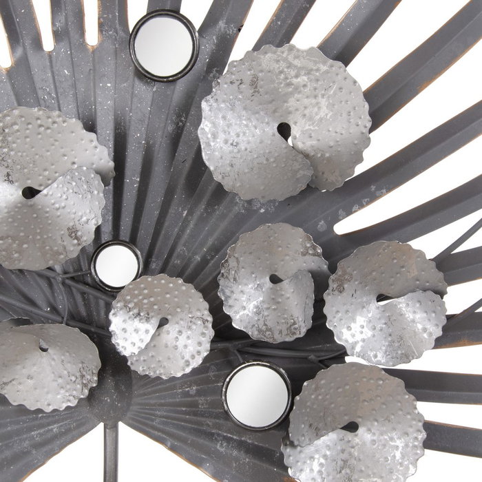 Mural Pared Plata Metal Decoración 94 X 10 X 116,50 cm