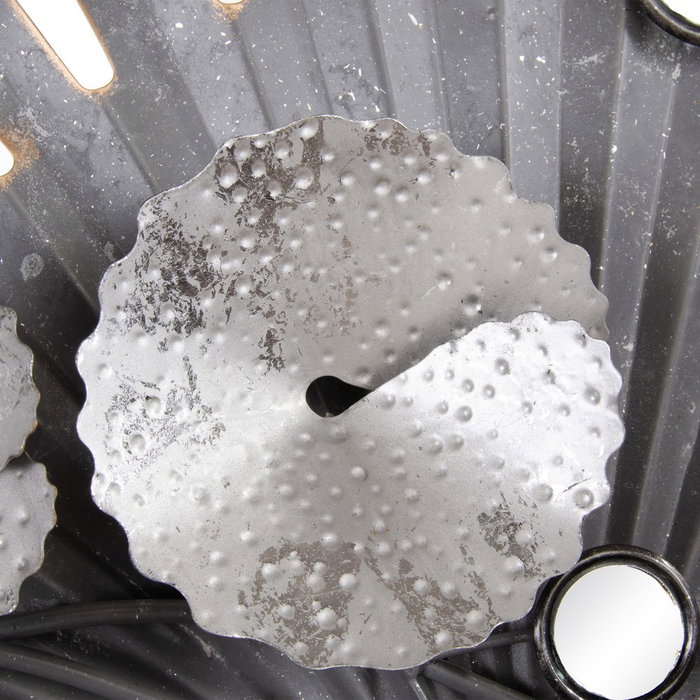 Mural Pared Plata Metal Decoración 94 X 10 X 116,50 cm